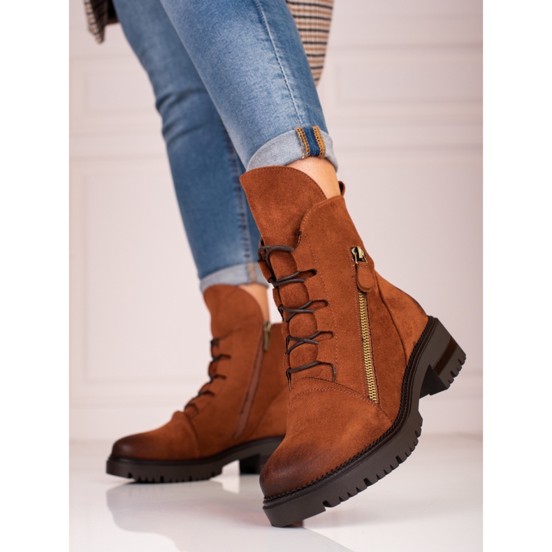 W. Potocki Dámské semišové tašky Potocki hnědý 1