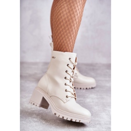 Vinceza Dámské zateplené kozačky na vysokém podpatku světle béžová Grethe béžový 1 Vinceza Dámské zateplené kozačky na vysokém podpatku světle béžová Grethe béžový 1