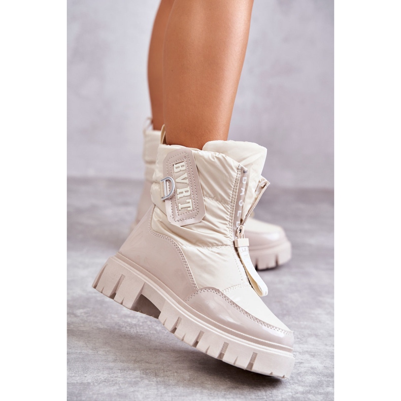 PM1 Dámské béžové teplé sněhule se zipem Marit béžový 1 PM1 Dámské béžové teplé sněhule se zipem Marit béžový 1