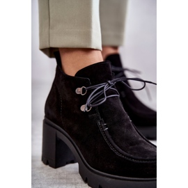 Dámské semišové boty se zavazováním černá Marianne 2 Dámské semišové boty se zavazováním černá Marianne 2