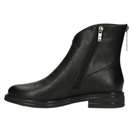 Kožené boty Jodhpur boty Filippo DBT4077 černý 2