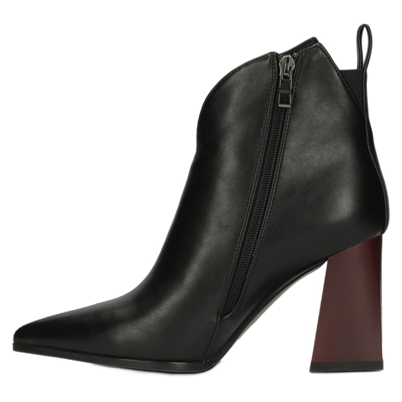 Stylové kozačky na sloupku Filippo DBT4042 Black černý 2
