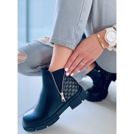 BM Černé boty Ariana Jodhpur černá 2 BM Černé boty Ariana Jodhpur černá 2