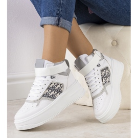 Šedé tenisky od kotníku Adolis šedá 1 Šedé tenisky od kotníku Adolis šedá 1