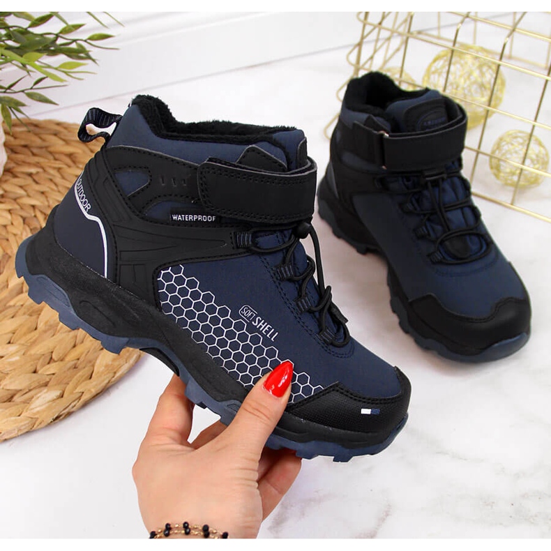 Chlapecké voděodolné sněhule American Club v tmavě modré barvě modrý 1