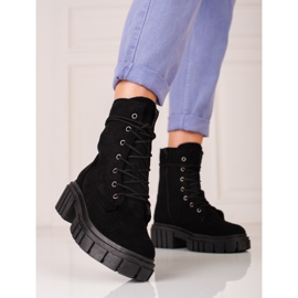 Černé semišové dámské pracovní oděvy Shelovet černá 1