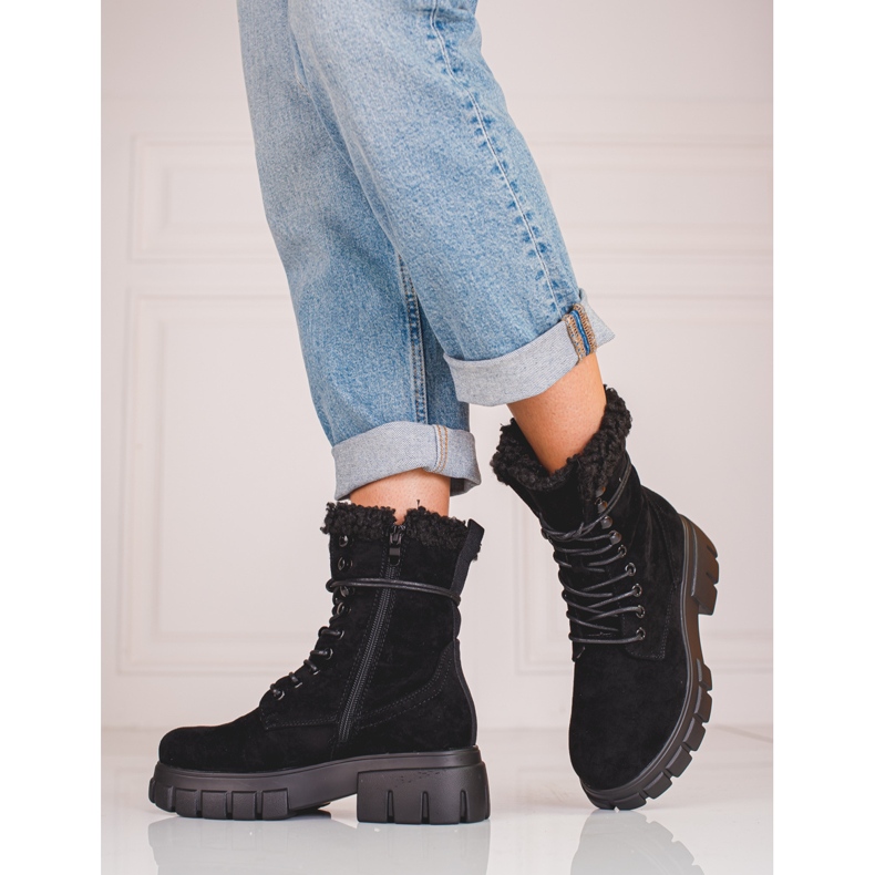 Dámský zateplený černý dělník Shelovet černá 1