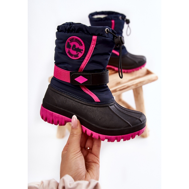 Dětské zateplené sněhule Lee Cooper LCJ-21-44-0522 Fuchsia černý námořnická modř růžový 2