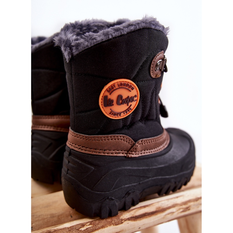 Černé dětské zateplené sněhule Lee Cooper LCJ-21-44-0524 černý 1