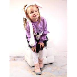 News Kozačky dívčí růžové zateplené kozačky NOVINKA růžový 1