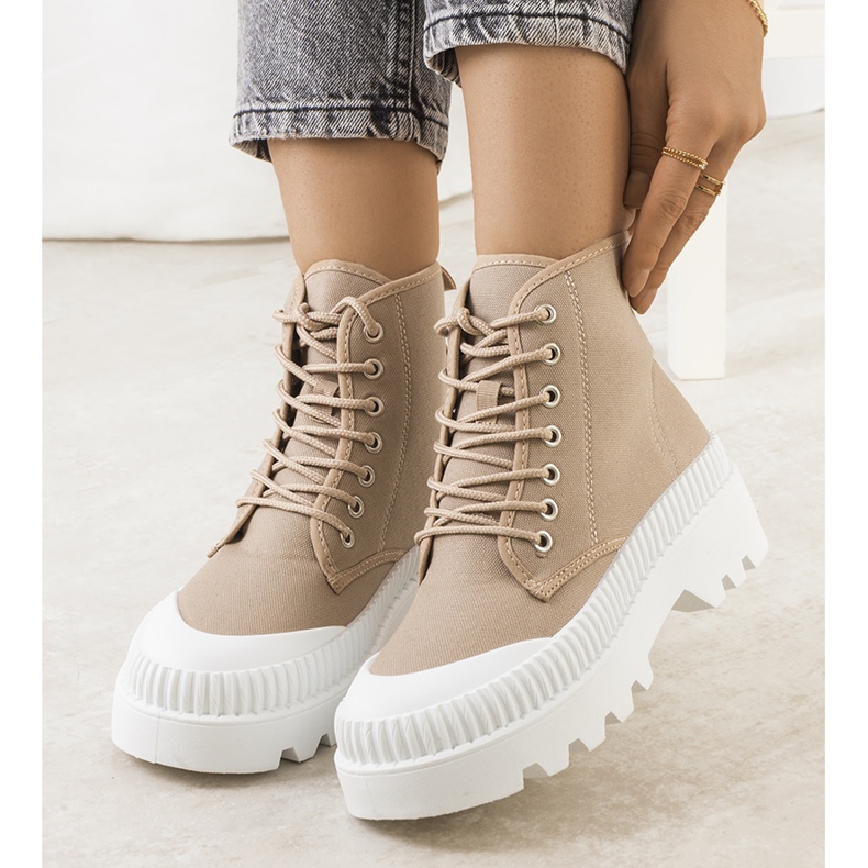 Hnědé tenisky Roxo hnědý khaki zelená 1