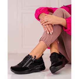 Dámské kožené tenisky se zipem Shelovet černá 1