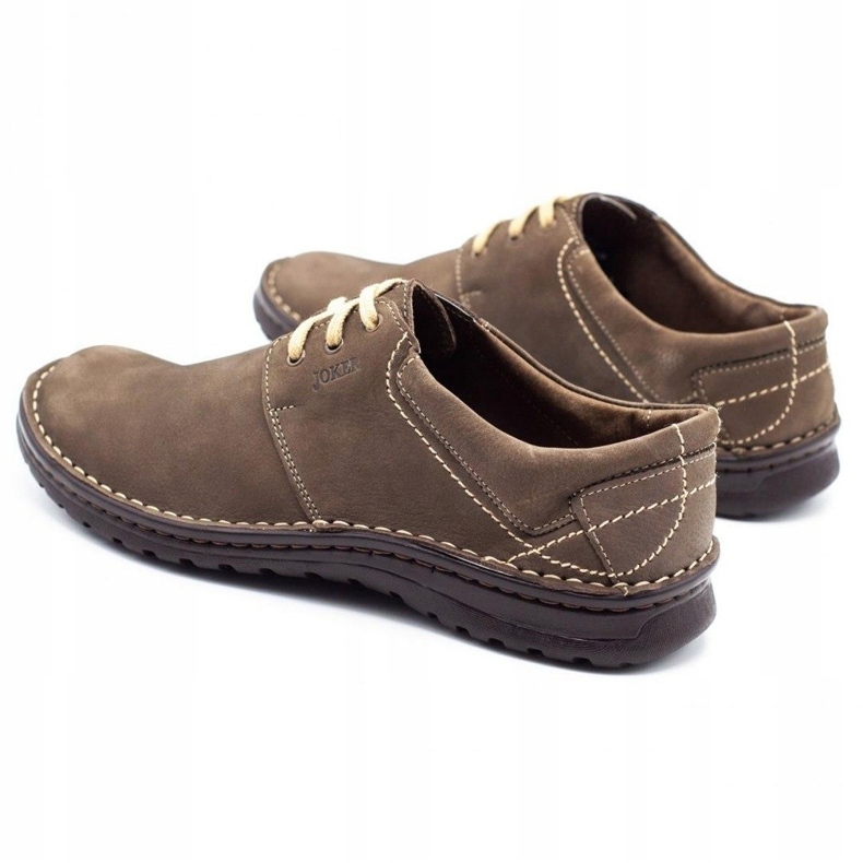 Joker Pánské kožené boty 229 olivové vícebarevný khaki 4