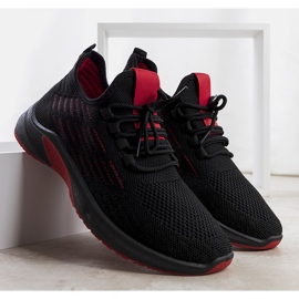 Černočervené sportovní tenisky Brownle černý červený 1