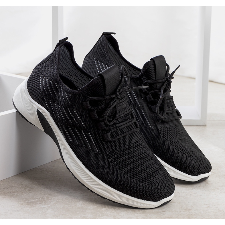 Hnědé černé a bílé sportovní tenisky bílý černá 1