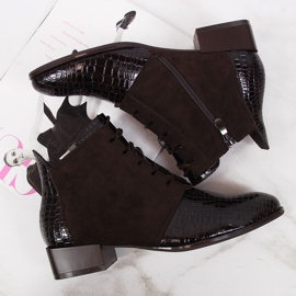 Dámské holínky zateplené hnědé hadí kůže Filippo hnědý 1 Dámské holínky zateplené hnědé hadí kůže Filippo hnědý 1