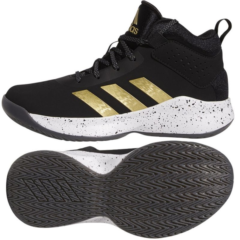 Basketbalové boty Adidas Cross Em Up 5 K Wide GX4790 černá černá 1