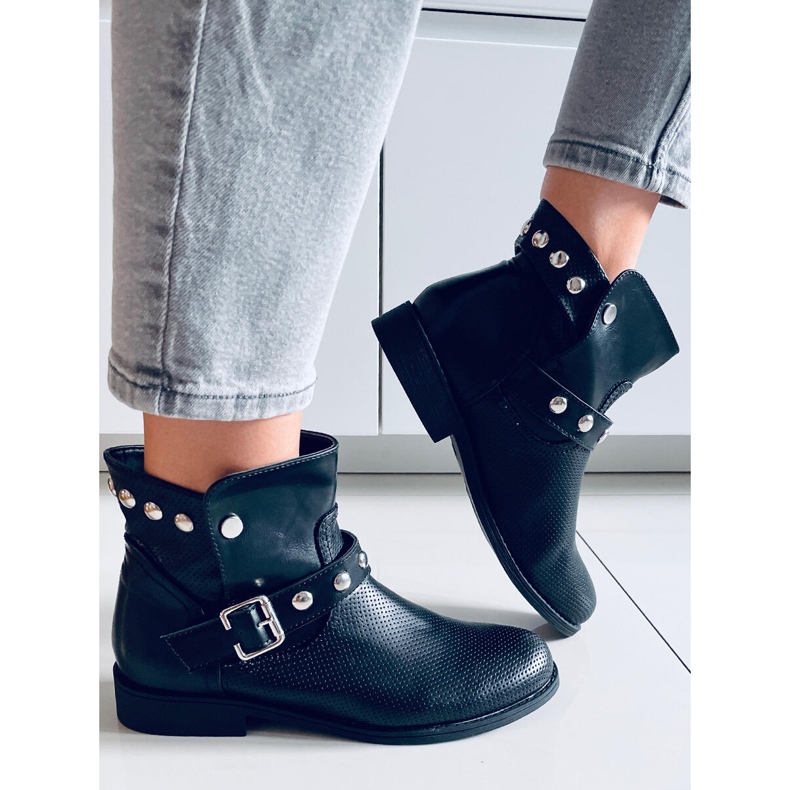 BM Dámské ploché boty Cressida Black černý 1