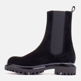 Marco Shoes Semišové kotníkové boty černý 2