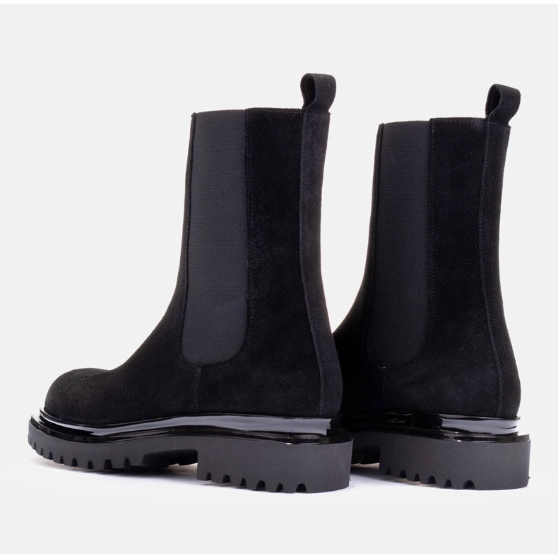 Marco Shoes Semišové kotníkové boty černý 1