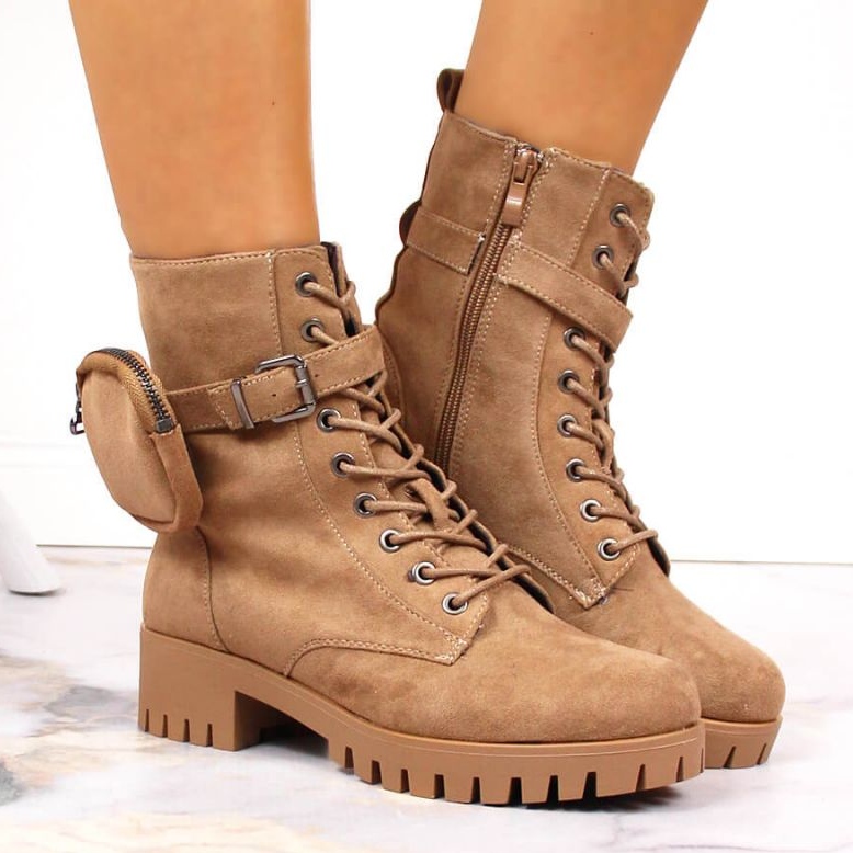 Trappery s kapsou, zateplené semišové Jezzi W JEZ370 béžový 2