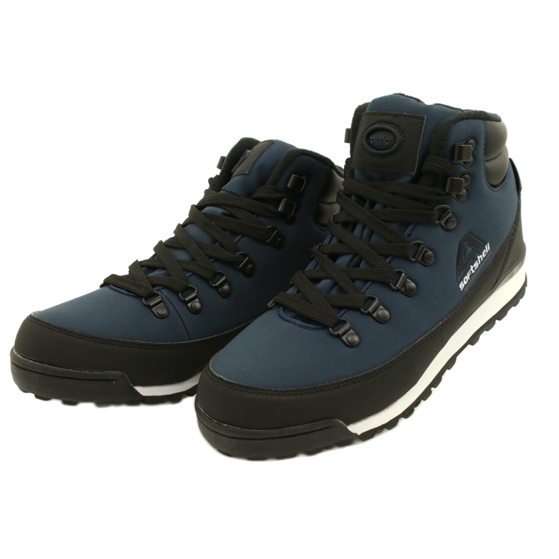 American Club Americké trekové zimní boty Softshell WT60 Navy blue černý 2