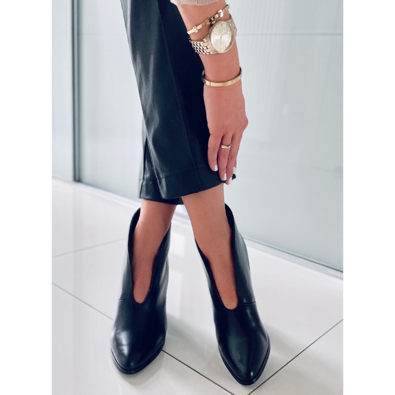 PA1 Vystřihněte vysoké podpatky Doris Black černý 1