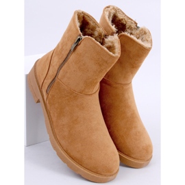PA1 Kallen Camel ploché boty hnědý 4