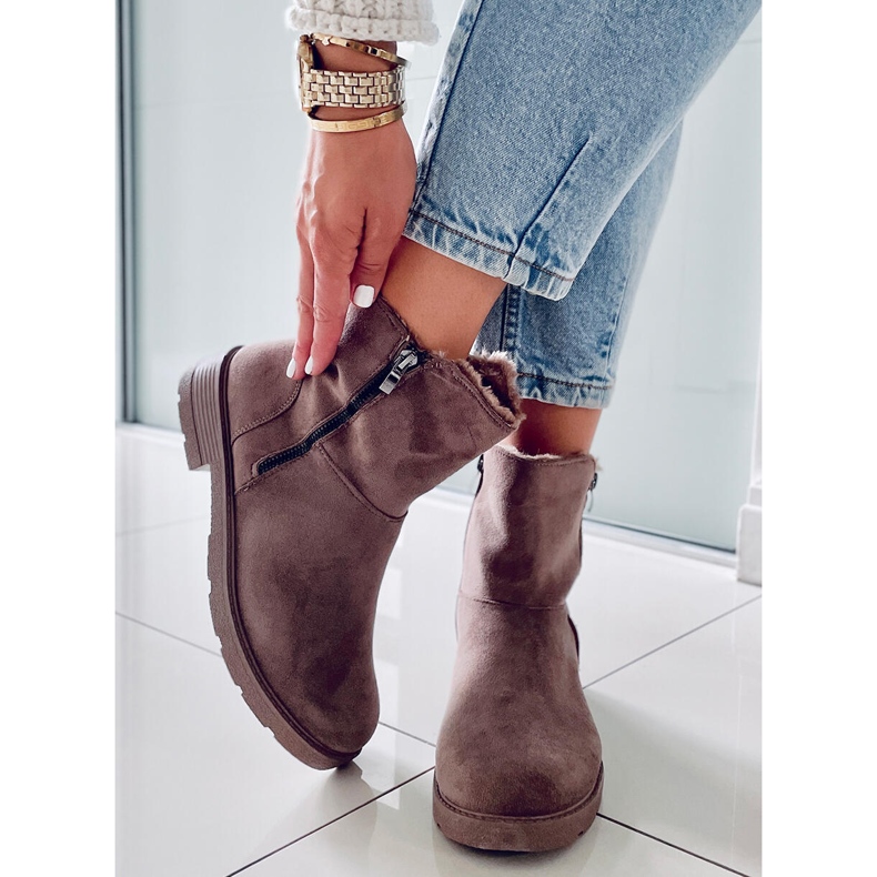 PA1 Kallen Khaki ploché boty šedá 1