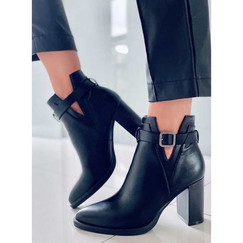 PA1 Selena Černé vysoké podpatky černá 1