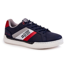 Klasické pánské sportovní boty Memory Foam Big Star KK174058 Navy Blue modrý 1