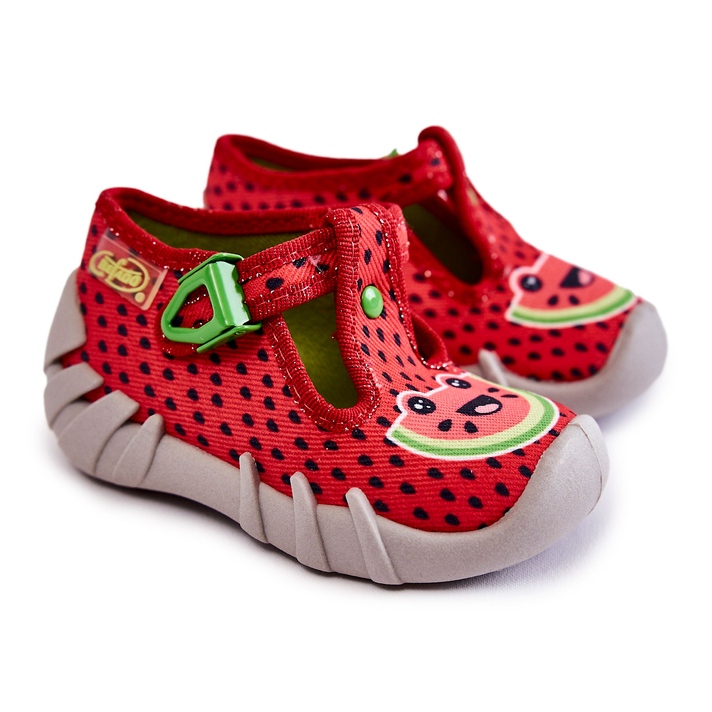 BEFADO S.A. Boty Pantofle Befado Watermelons 110P459 Red červený 2