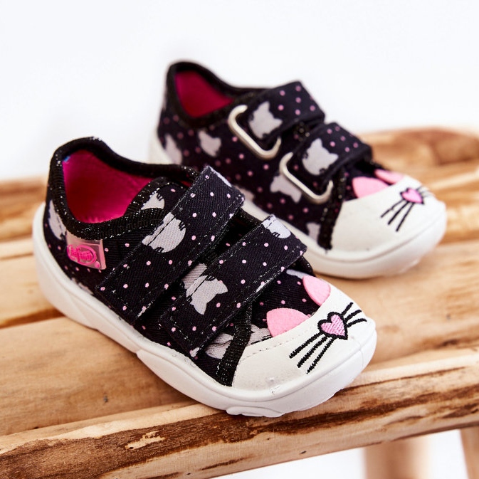 BEFADO S.A. Dětské tenisky Kotki Befado 907P151 Black černá 1