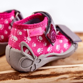 BEFADO S.A. Sandály Pantofle Befado Velcro Paws 242P108 Růžové růžový 2