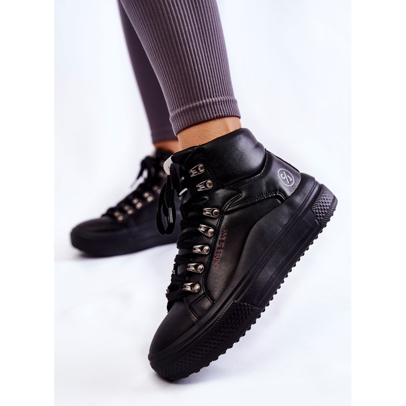 Dámské vysoké tenisky Cross Jeans KK2R4029C Černá černý 2
