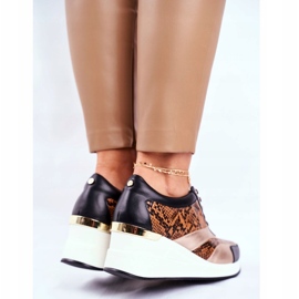 GOE Dámské sportovní boty Tenisky černé kůže GG2N3044 černá 3