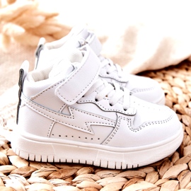 Dětské vysoké sportovní boty bílé bílý 2