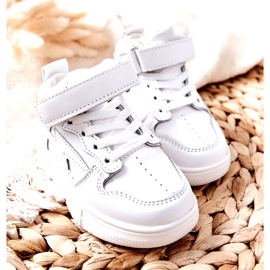 Dětské vysoké sportovní boty bílé bílý 1