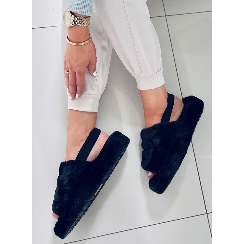 BM Dámské pantofle Missy Black černá 2