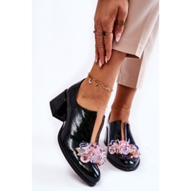 PA2 Lakované mozaikové boty s průhlednou zelenou dekorací Delaver zelená 2