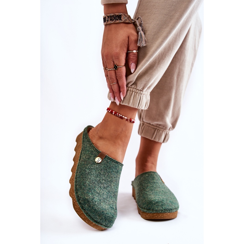 Domácí pantofle profylaktické Inblu DK-08-007 Zelené zelená 1