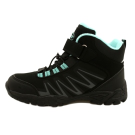 Softshellové boty American Club s membránou WT107 Black / Mint černá 1