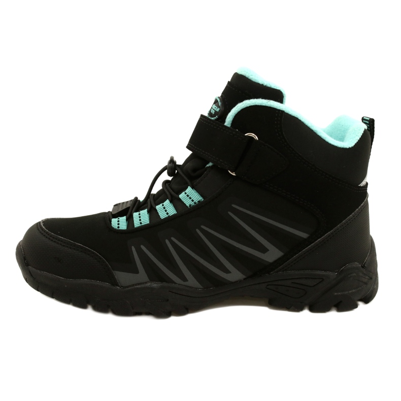 Softshellové boty American Club s membránou WT107 Black / Mint černý 1