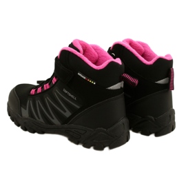 Softshellové boty American Club s membránou WT107 Black / Pink černý růžový 3
