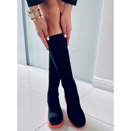 PA1 Svršek ponožek Duff Orange černý pomerančový 2