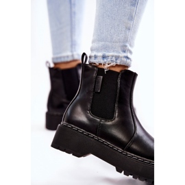 Teplé nazouvací boty Big Star II274101 Black černý 2