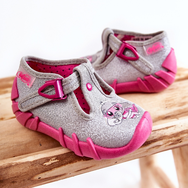 BEFADO S.A. Pantofle Befado Pantofle 110N454 Šedo-růžové růžový 2