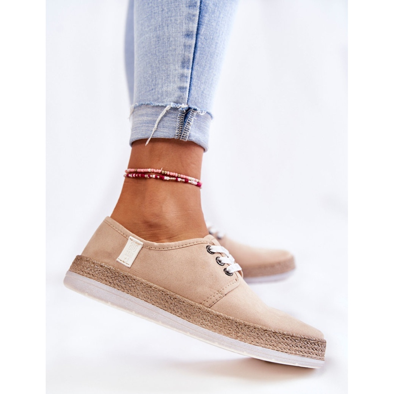 Dámské nízké tenisky Memory Foam System Big Star Beige KK276005 béžový 2