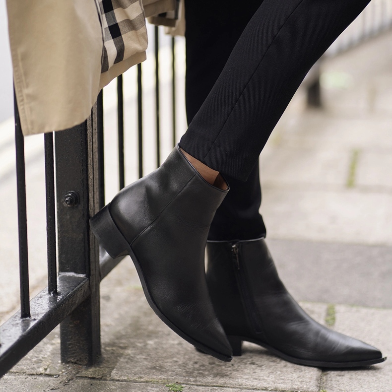 Marco Shoes Decentní kozačky z měkké kůže černá 1