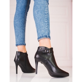 Elegantní kozačky na vysokém podpatku Sergio Leone černá 2 Elegantní kozačky na vysokém podpatku Sergio Leone černá 2